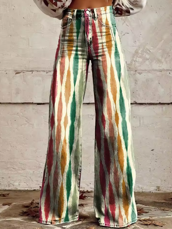 FRANÇOISE | Spodnie Boho Vintage o Retro i Eleganckim Uroku