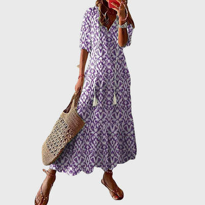 Sukienka Boho z Zakryciem Brzucha