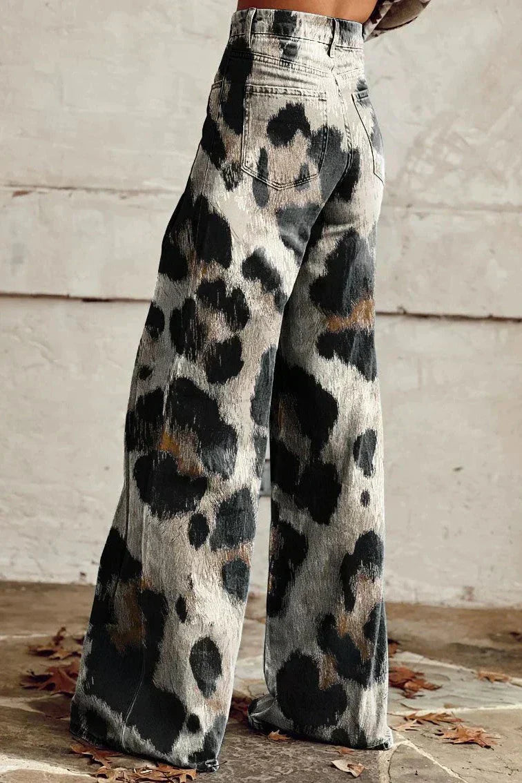 CHLOÉ | Vintage Boho Spodnie w Elegancki Wzór