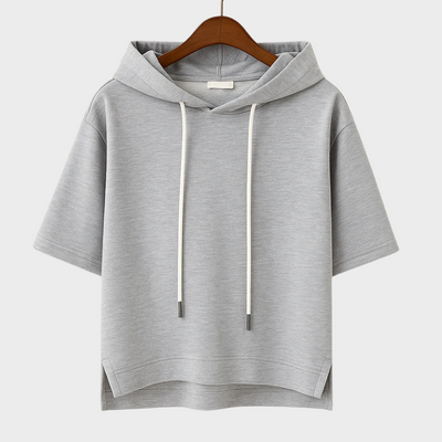 Bluza z kapturem z krótkim rękawem