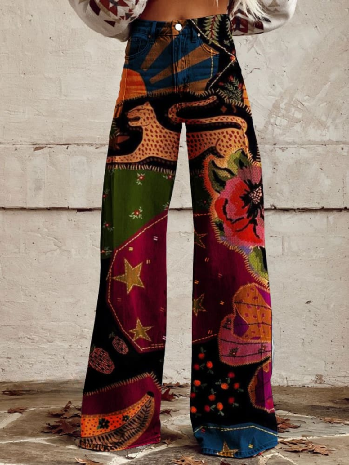 LÉNA | Eleganckie i Wygodne Spodnie w Stylu Boho Vintage
