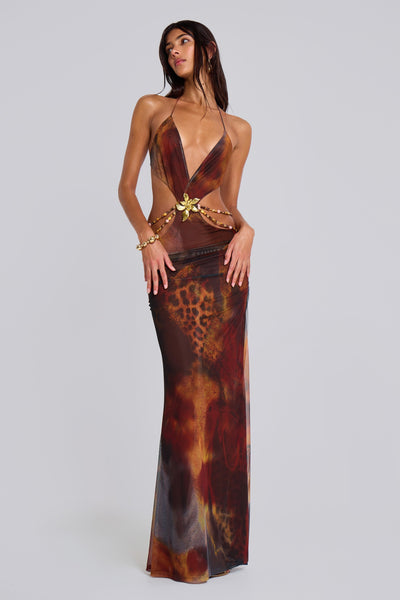 Sukienka Maxi Jungle Whiskey