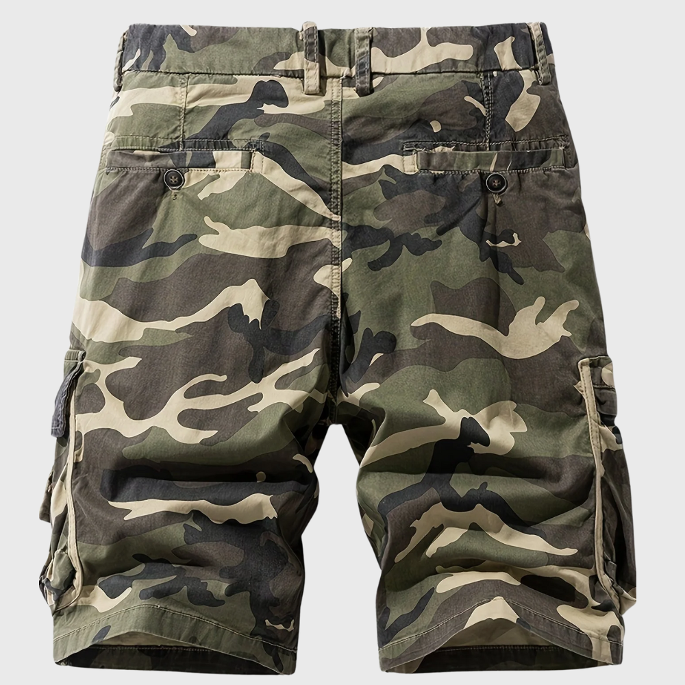 Bermudy outdoorowe w stylu militarnym