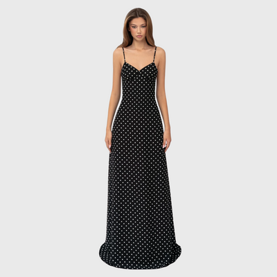 Sukienka maxi w kropki