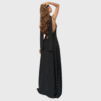 Sukienka maxi w kropki
