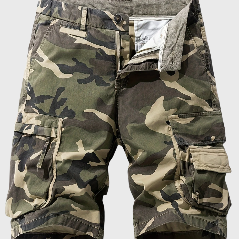 Bermudy outdoorowe w stylu militarnym