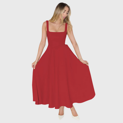 Elegancka sukienka bez rękawów