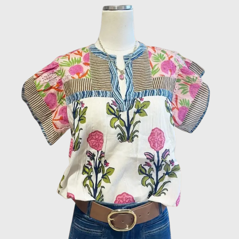 Elegancka casualowa bluzka boho
