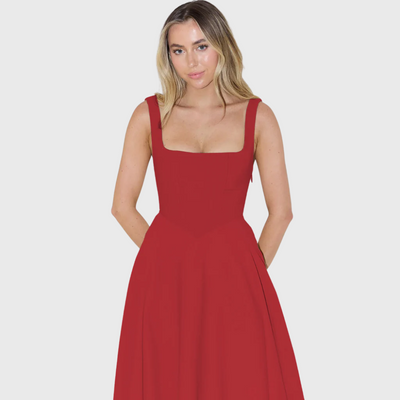 Elegancka sukienka bez rękawów