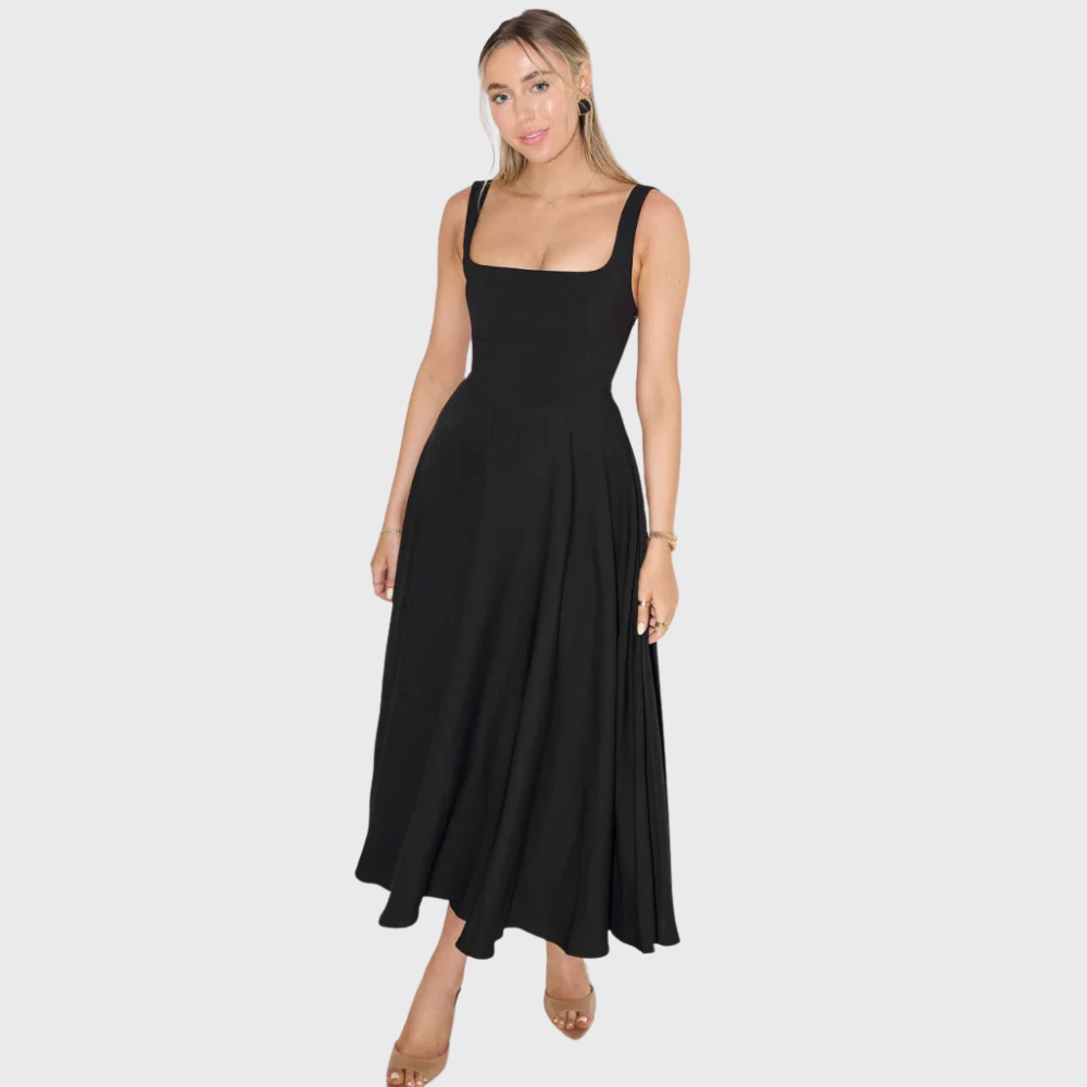 Elegancka sukienka bez rękawów