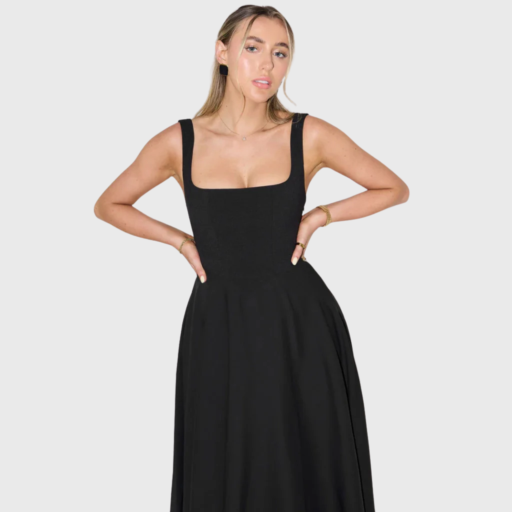 Elegancka sukienka bez rękawów