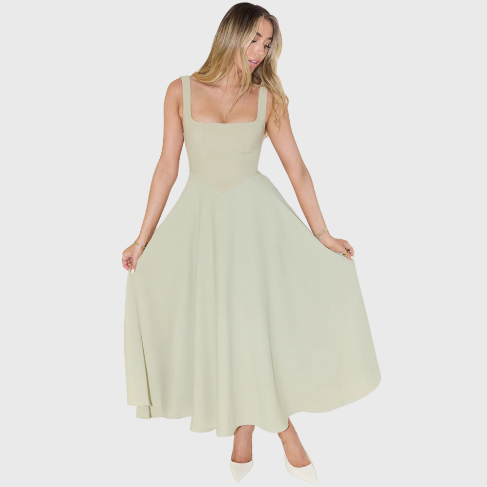 Elegancka sukienka bez rękawów