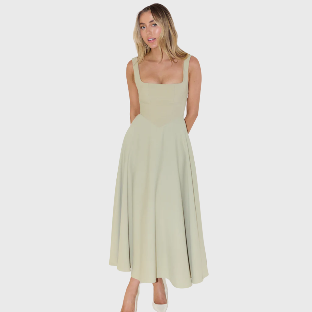 Elegancka sukienka bez rękawów