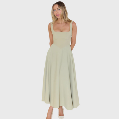 Elegancka sukienka bez rękawów