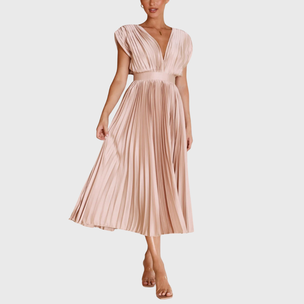 Elegancka plisowana sukienka