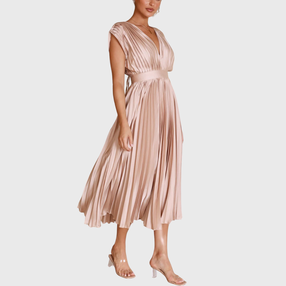 Elegancka plisowana sukienka