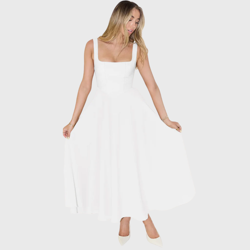 Elegancka sukienka bez rękawów