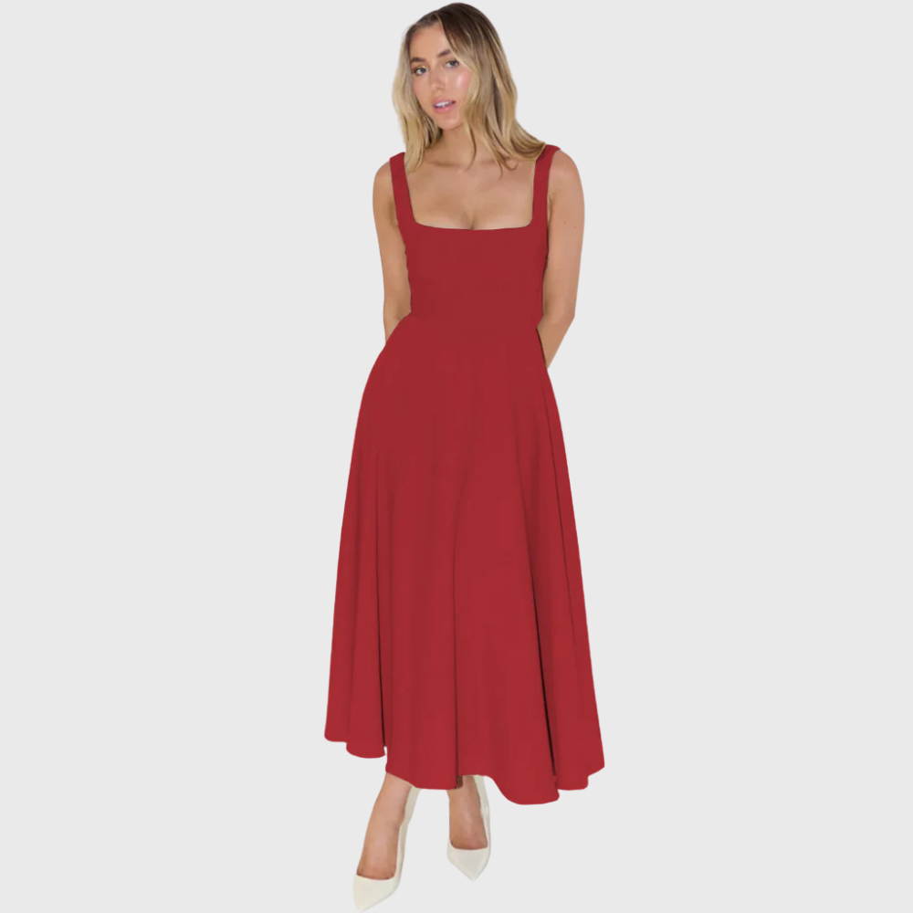 Elegancka sukienka bez rękawów