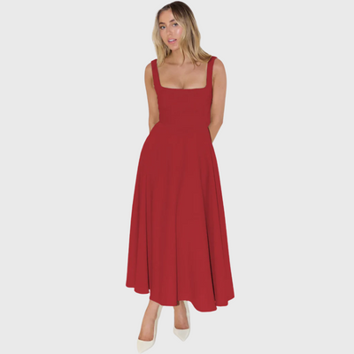 Elegancka sukienka bez rękawów