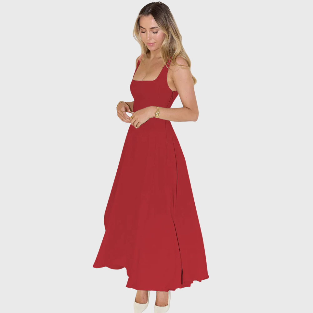 Elegancka sukienka bez rękawów