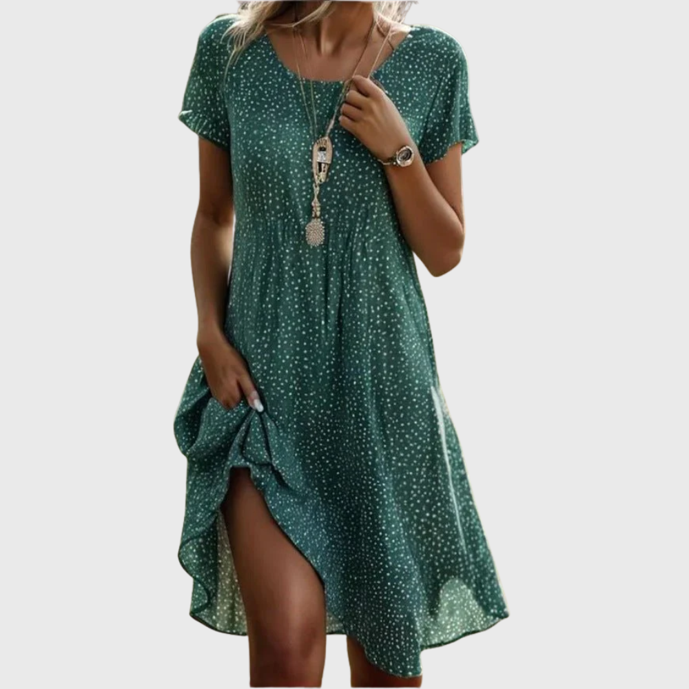 Elegancka sukienka w kwiaty w stylu boho