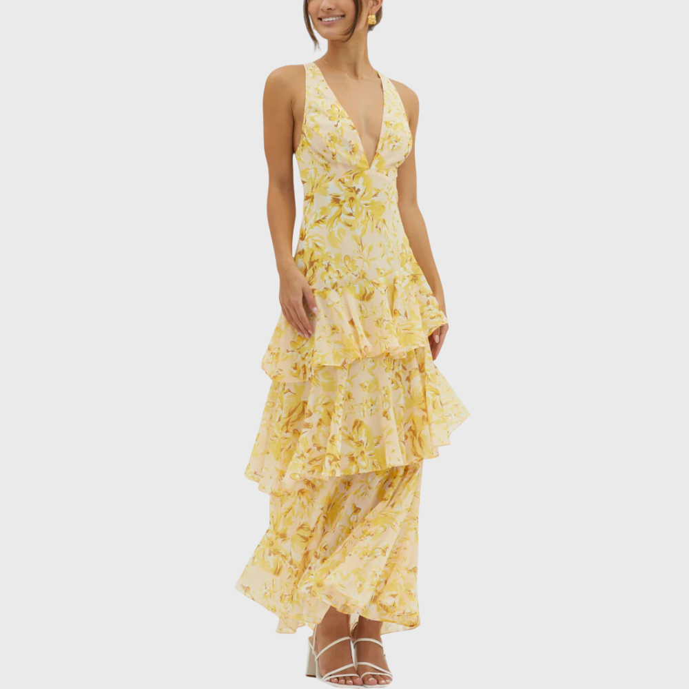 Elegancka romantyczna suknia maxi
