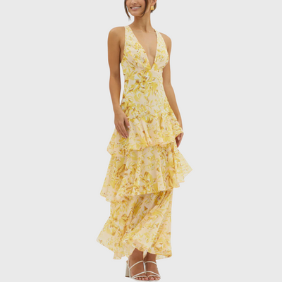 Elegancka romantyczna suknia maxi