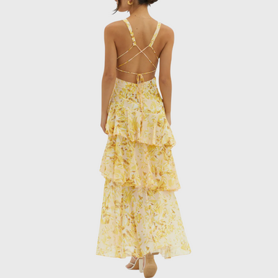 Elegancka romantyczna suknia maxi