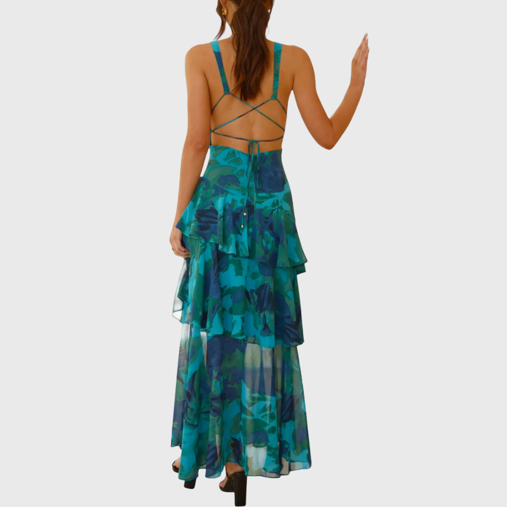 Elegancka romantyczna suknia maxi