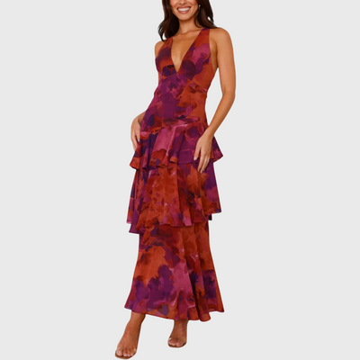 Elegancka romantyczna suknia maxi