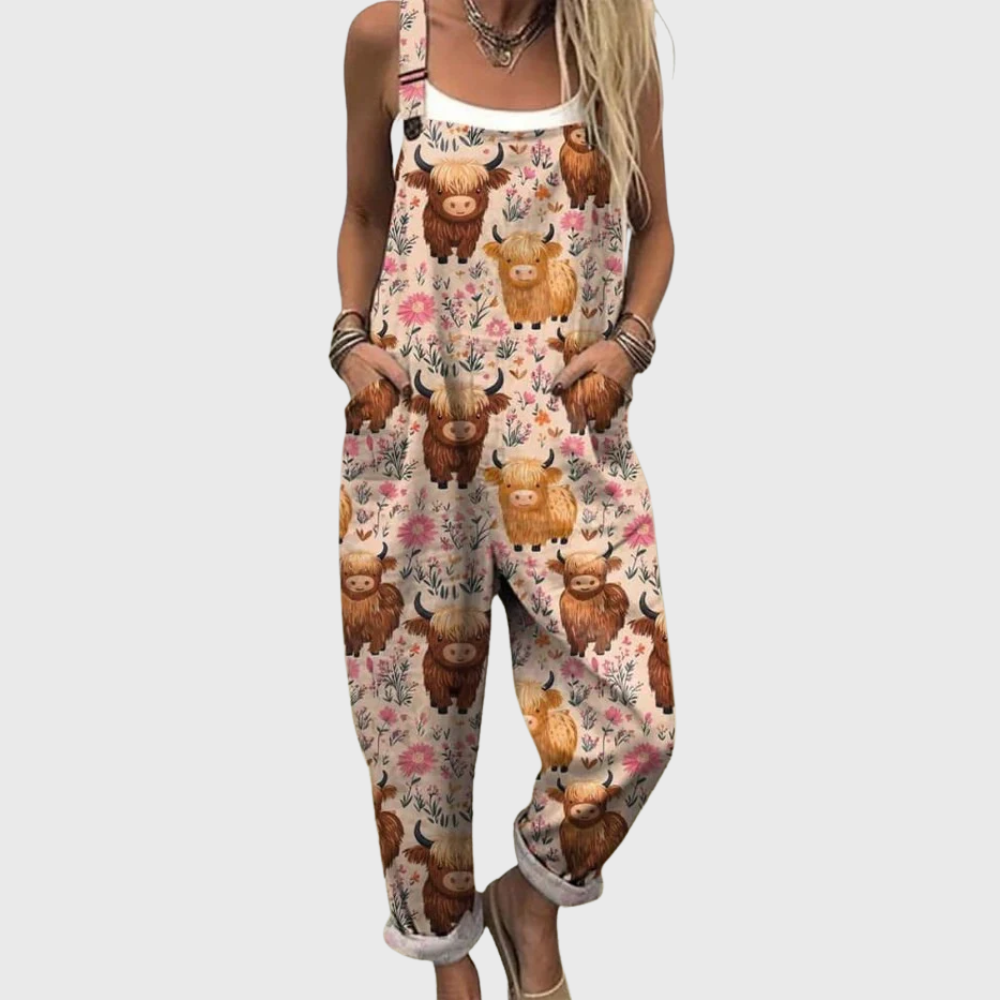 Lekki kombinezon w stylu vintage
