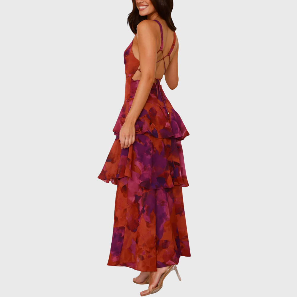 Elegancka romantyczna suknia maxi