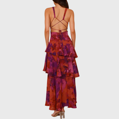 Elegancka romantyczna suknia maxi