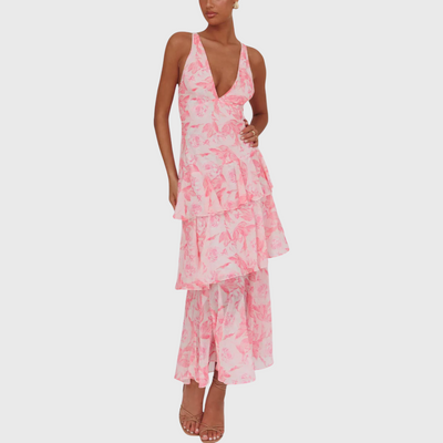 Elegancka romantyczna suknia maxi