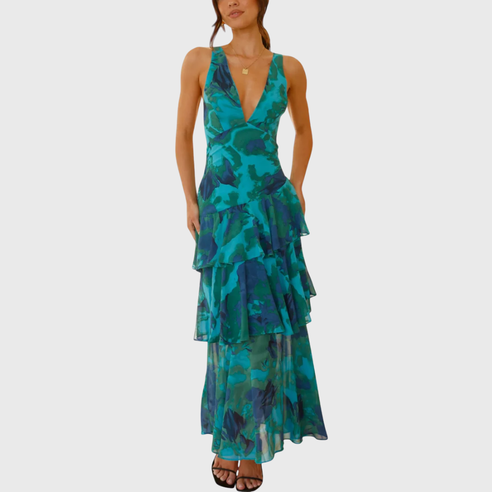 Elegancka romantyczna suknia maxi