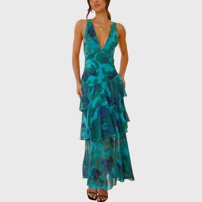 Elegancka romantyczna suknia maxi