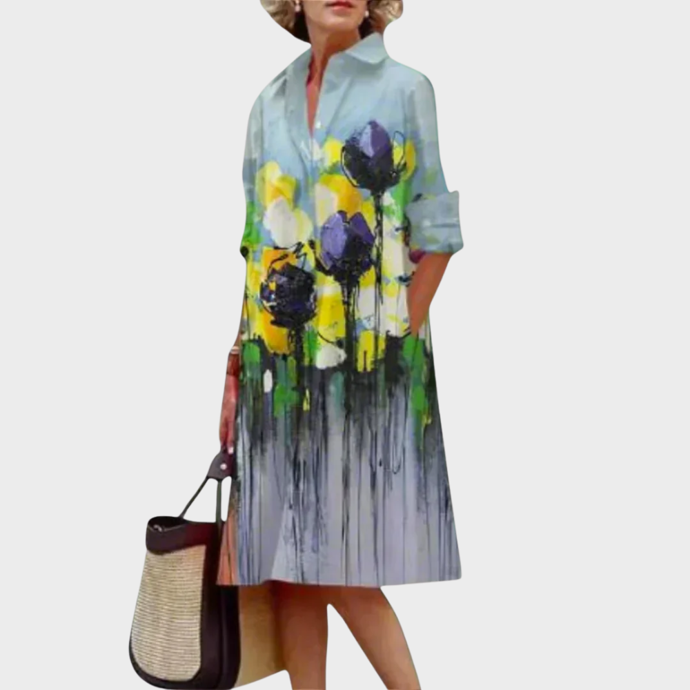 Elegancka sukienka w kwiaty