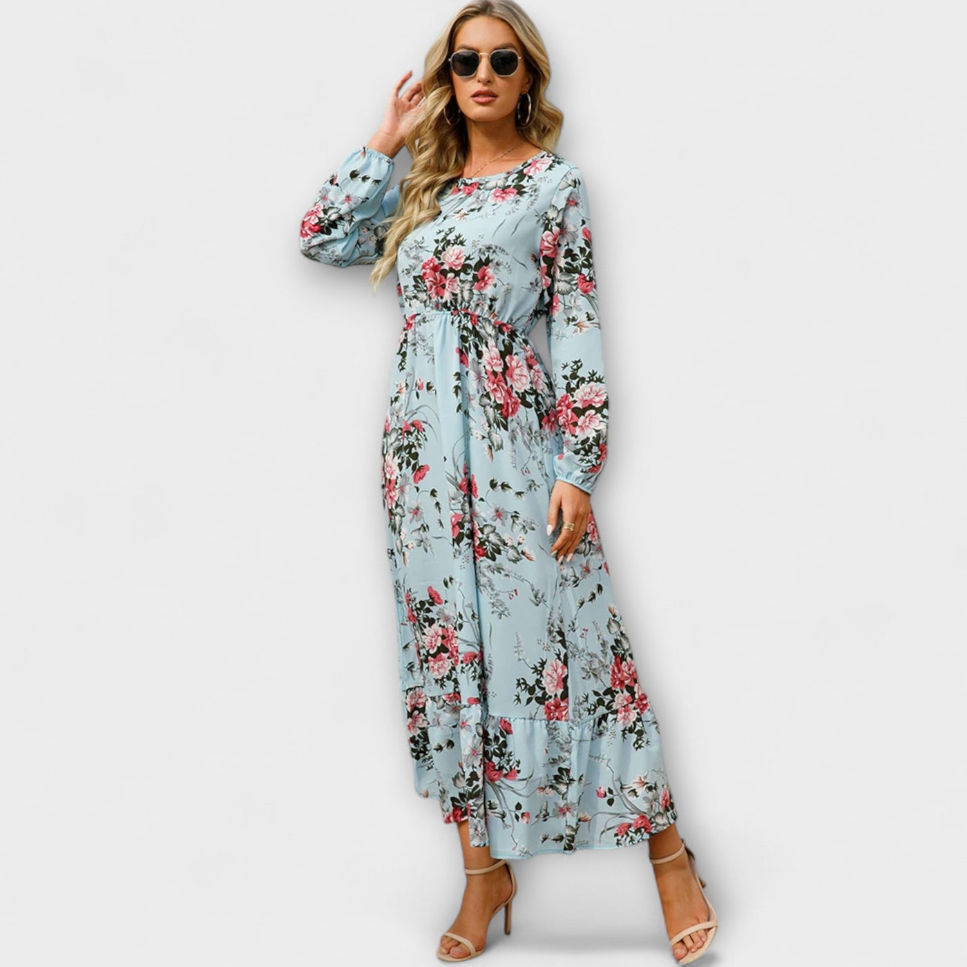 Zwiewna sukienka maxi w stylu boho