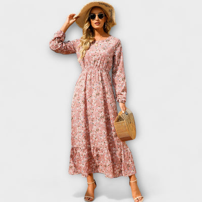 Zwiewna sukienka maxi w stylu boho
