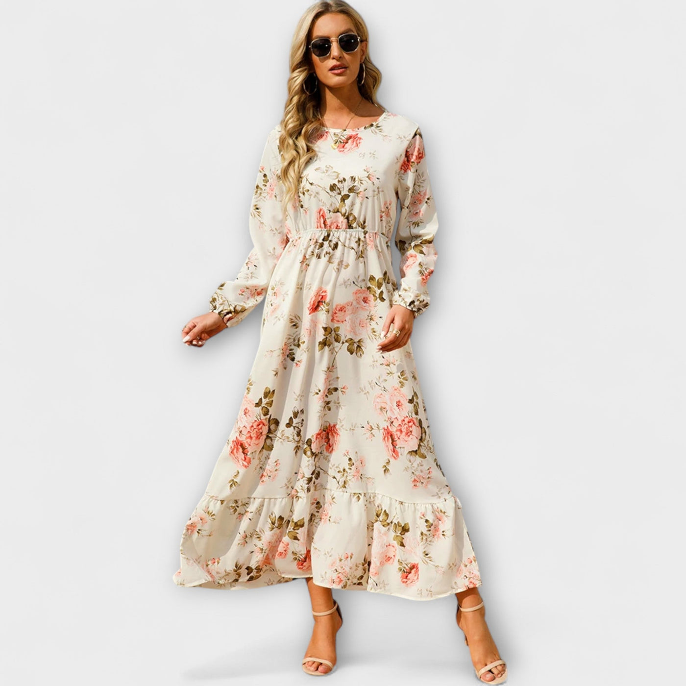 Zwiewna sukienka maxi w stylu boho