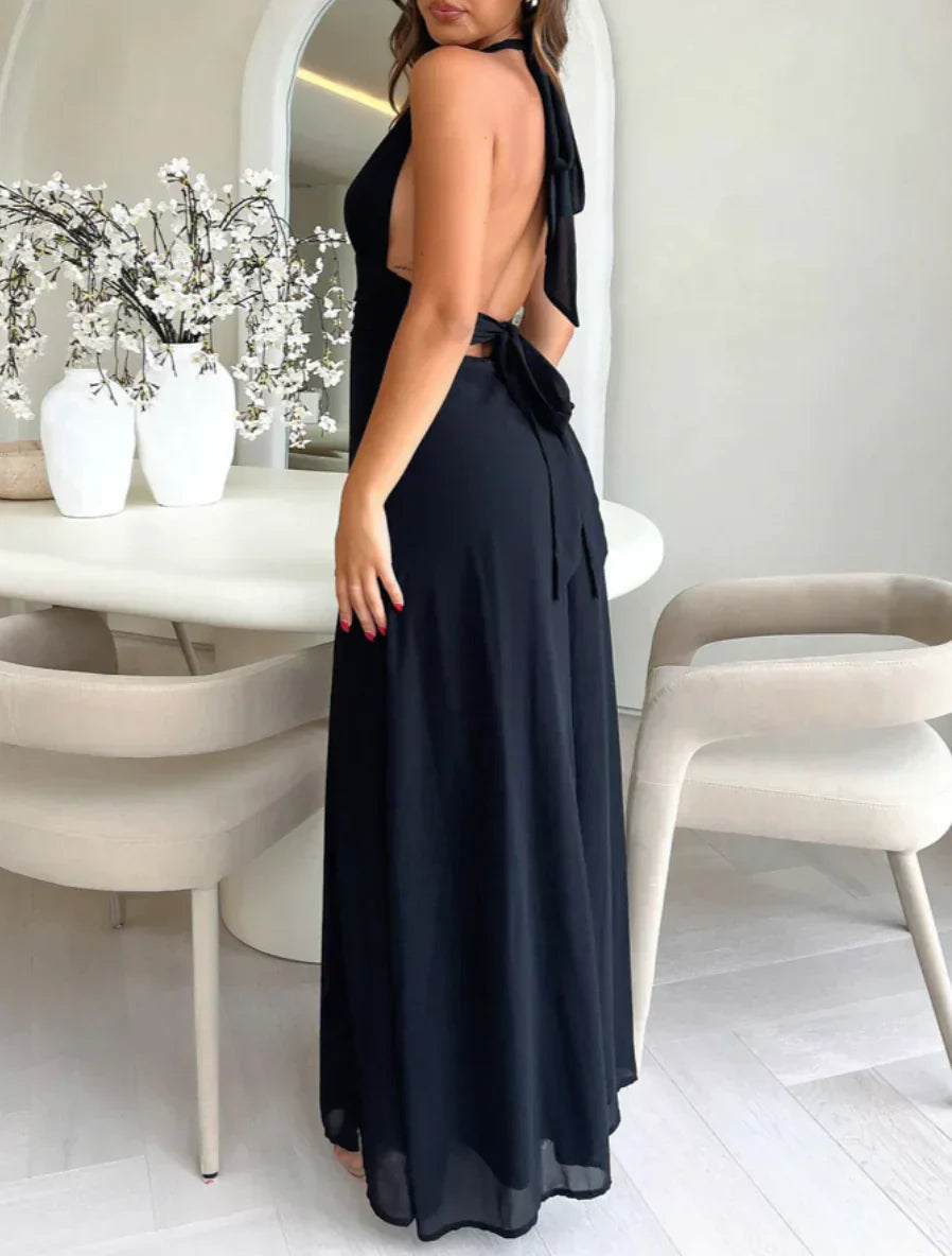 Beatrice™ | Długa Sukienka z Eleganckim Rozporkiem