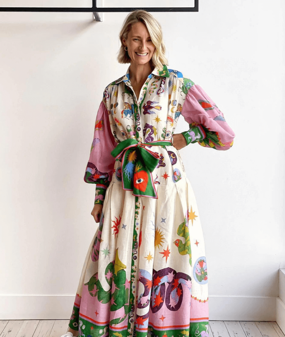 Dorthe™ | Elegancka Włoska Maxi Sukienka