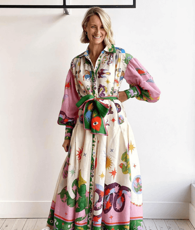 Dorthe™ | Elegancka Włoska Maxi Sukienka