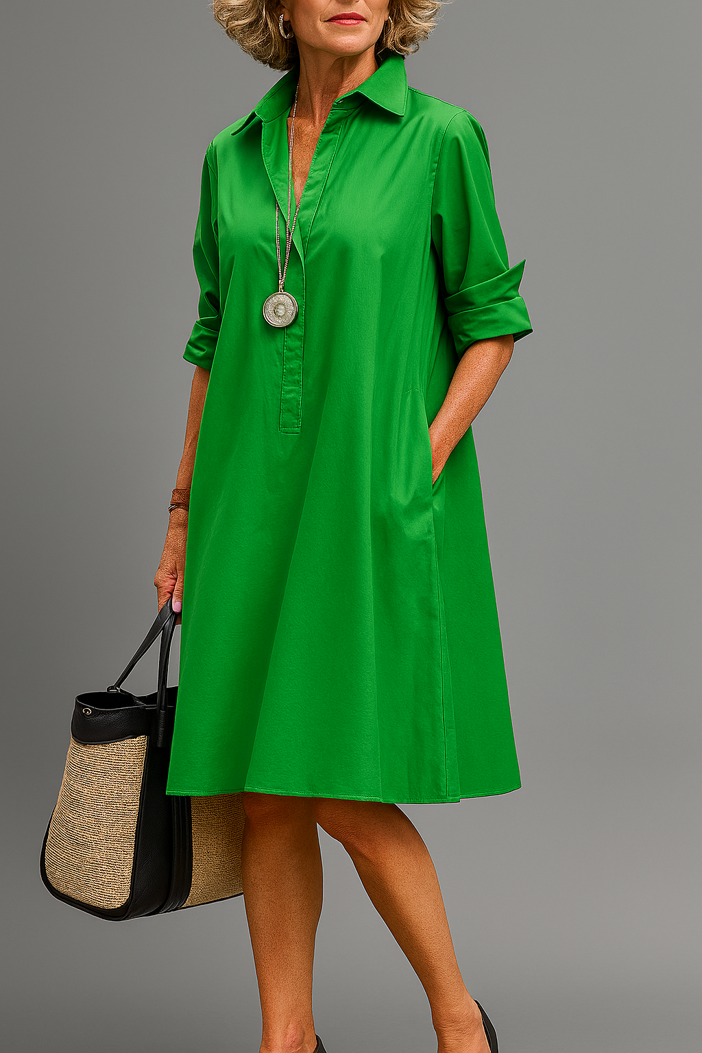 Bernadette | Elegancka Midi Sukienka o Ponadczasowym Uroku